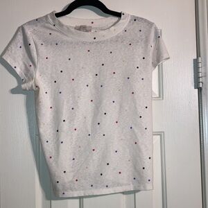 Loft / Multi Color Polka Dot T Shirt / Short Sleeved / Size M / NWOT